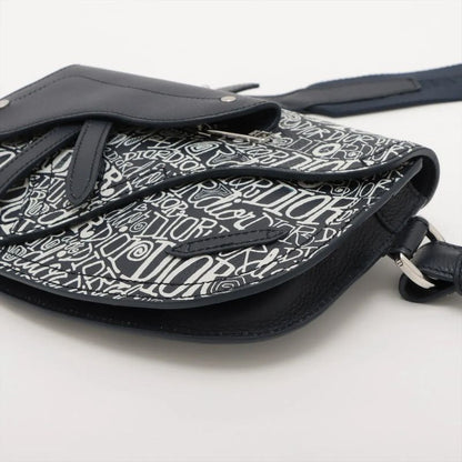 Christian Dior Stussy Collaboration Saddle Leather Shoulder Bag Crossbody Body