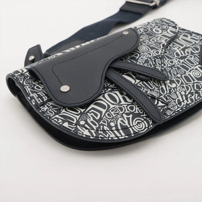 Christian Dior Stussy Collaboration Saddle Leather Shoulder Bag Crossbody Body