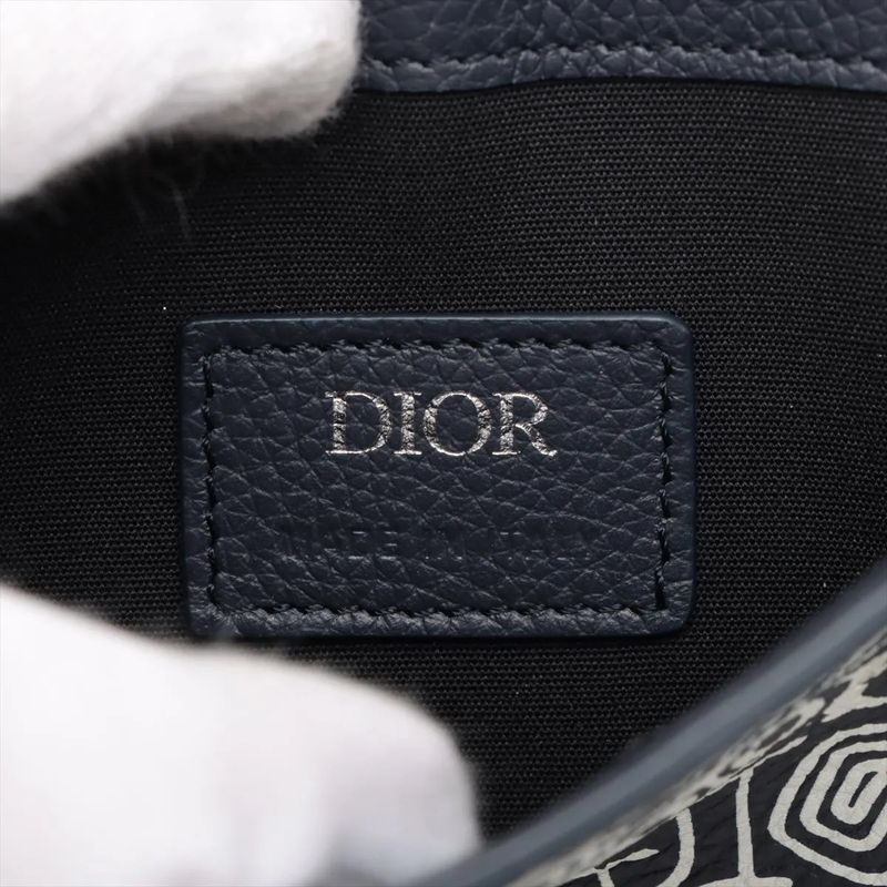 Christian Dior Stussy Collaboration Saddle Leather Shoulder Bag Crossbody Body