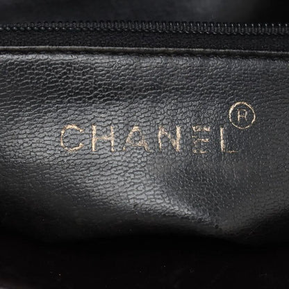 Chanel Coco Mark Chain Leather Shoulder Bag Shoulder Tote Genuine Leather Black