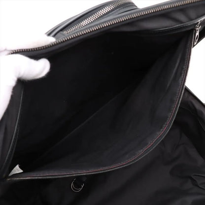 Bottega Veneta Croc Intrecciato Leather Suitcase Carry Case Bag Black Men's MMM