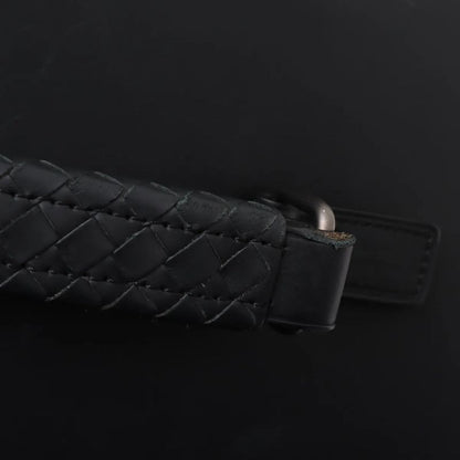 Bottega Veneta Croc Intrecciato Leather Suitcase Carry Case Bag Black Men's MMM