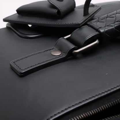Bottega Veneta Croc Intrecciato Leather Suitcase Carry Case Bag Black Men's MMM