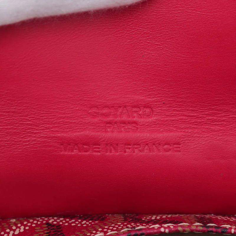 Goyard Saint Louis Junior Red Leather Handbag Tote Brand Genuine Leather Ladies