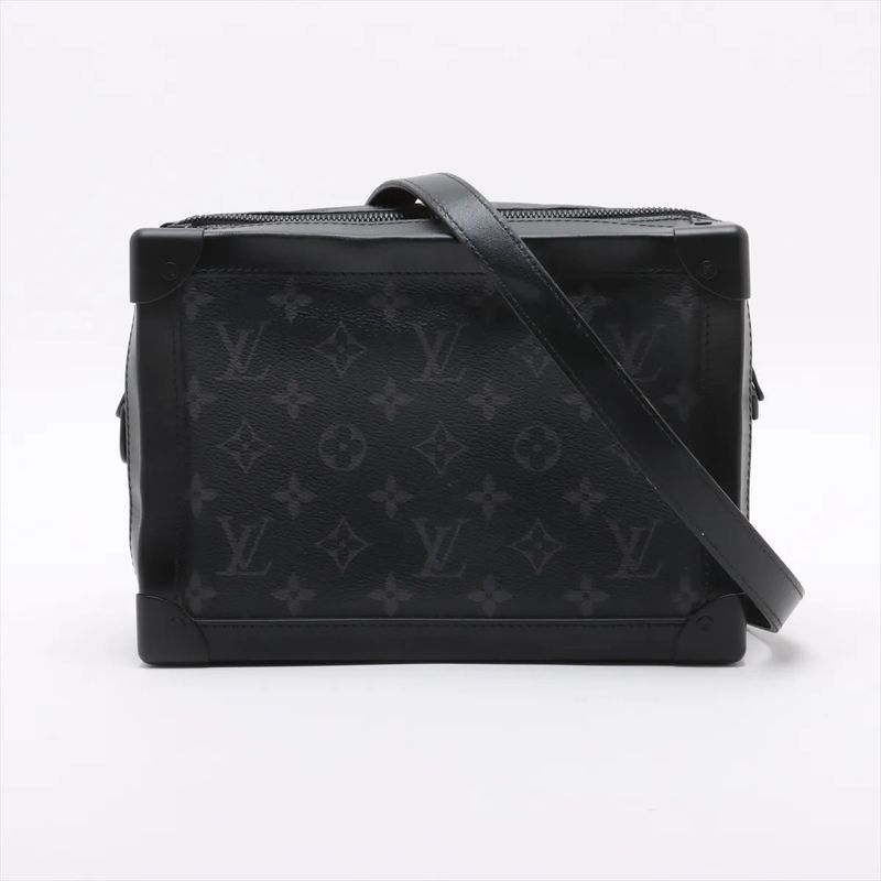 Louis Vuitton Monogram Eclipse Soft Trunk M44730 Shoulder Bag Crossbody Genuine