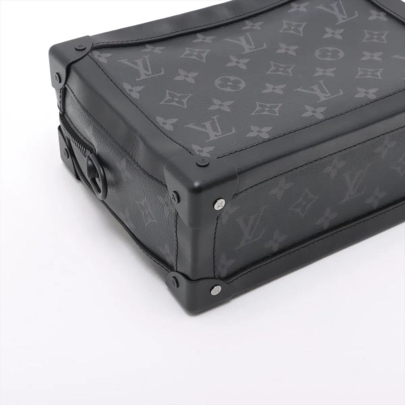 Louis Vuitton Monogram Eclipse Soft Trunk M44730 Shoulder Bag Crossbody Genuine