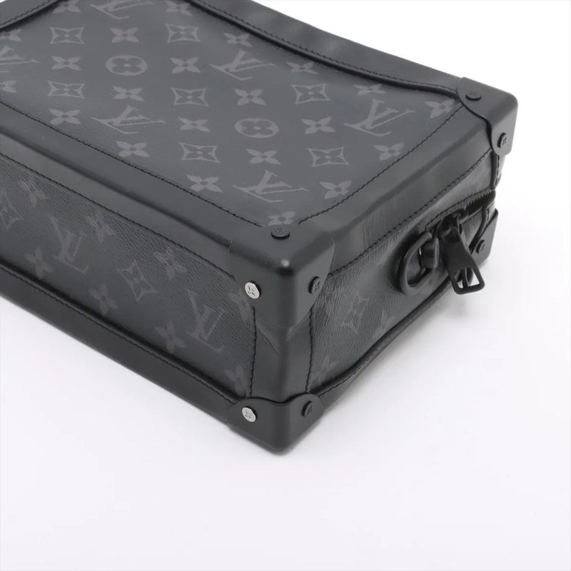 Louis Vuitton Monogram Eclipse Soft Trunk M44730 Shoulder Bag Crossbody Genuine