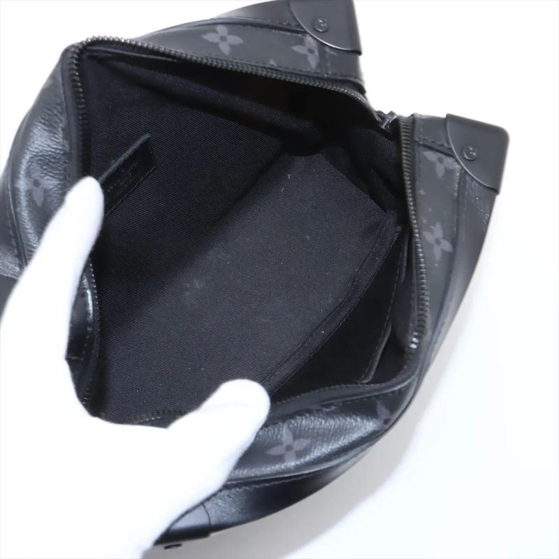 Louis Vuitton Monogram Eclipse Soft Trunk M44730 Shoulder Bag Crossbody Genuine