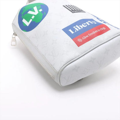 Louis Vuitton Monogram Chokes Ring Bag M44629 Leather Body Bag Crossbody Gray