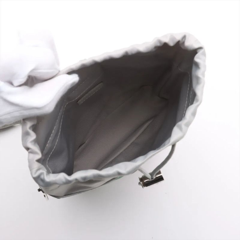 Louis Vuitton Monogram Chokes Ring Bag M44629 Leather Body Bag Crossbody Gray