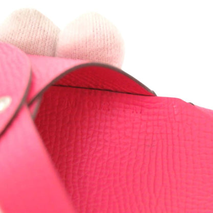 Hermes Calvi Duo Vaux Epson Rose Azalea Pink Stamped U (2022) Coin Case Wallet