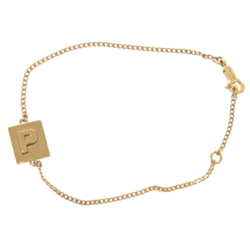 Celine Alphabet P Initial 46b0p6bra GP Gold Bracelet 0630 Celine