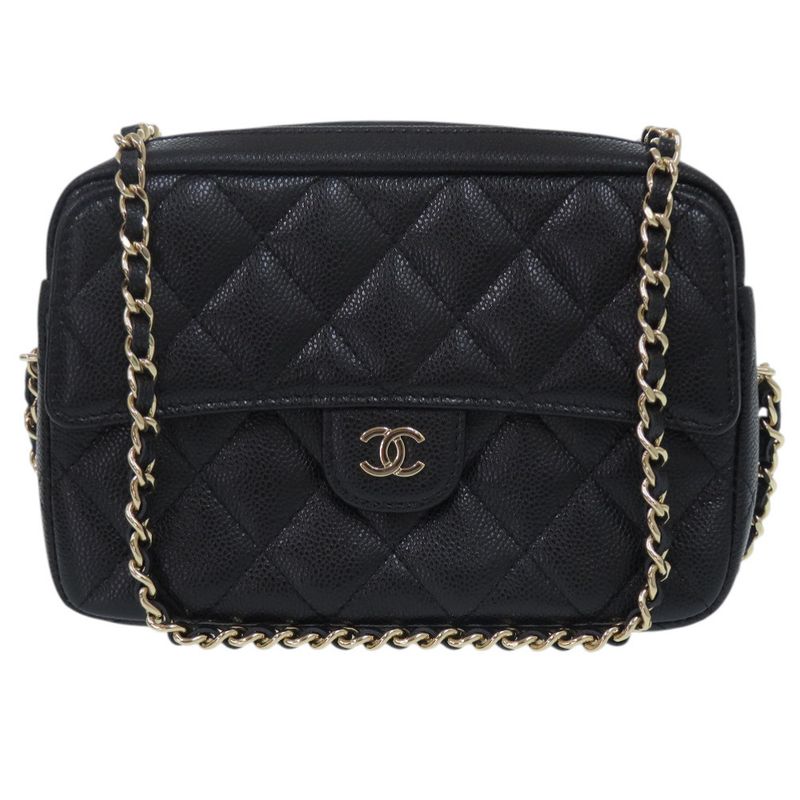 Chanel Matelasse Classic Chain Clutch Ap4425 B10583 C3906 Shiny Grained