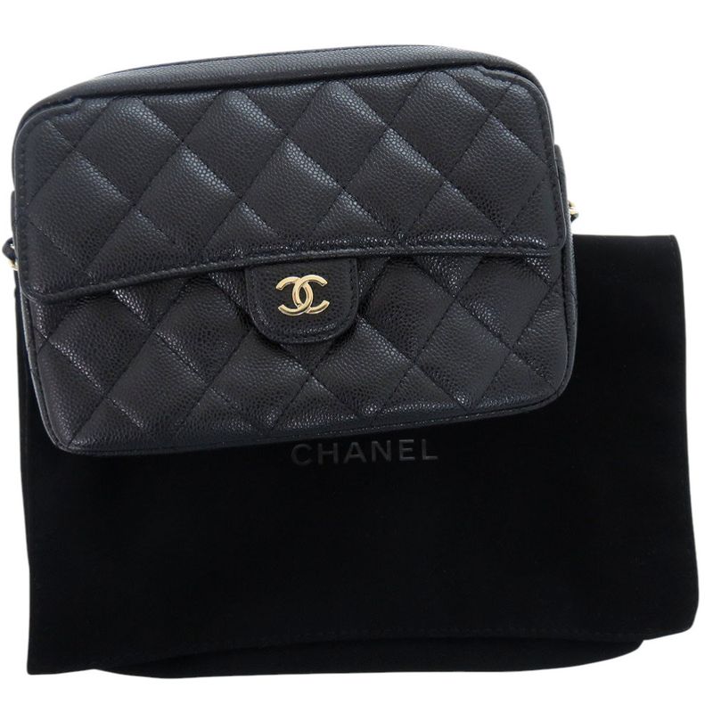 Chanel Matelasse Classic Chain Clutch Ap4425 B10583 C3906 Shiny Grained