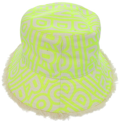 Fendi Marc Jacobs Collaboration Bucket Hat Cotton Polyester Neon Yellow Hat