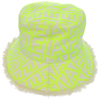 Fendi Marc Jacobs Collaboration Bucket Hat Cotton Polyester Neon Yellow Hat