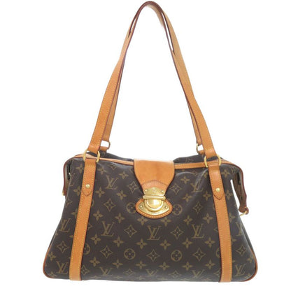 Louis Vuitton Monogram Stresa PM M51186 Monogram Canvas Leather Brown LV Tote