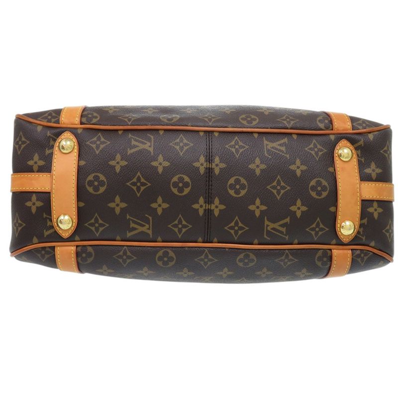Louis Vuitton Monogram Stresa PM M51186 Monogram Canvas Leather Brown LV Tote