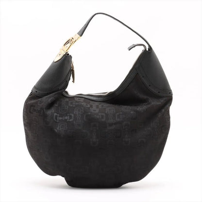 Gucci Horsebit Pattern Hobo 145764 Leather Shoulder Bag Shoulder Hand Genuine