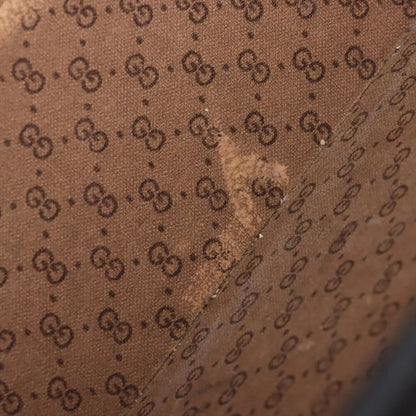 Gucci Old Leather Attache Case Hard Case Document Bag Business Travel Black A4