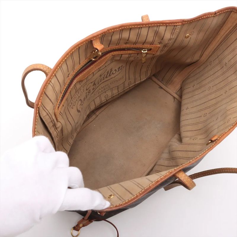 Louis Vuitton Monogram Neverfull MM M40156 Leather Tote Bag Shoulder Hand