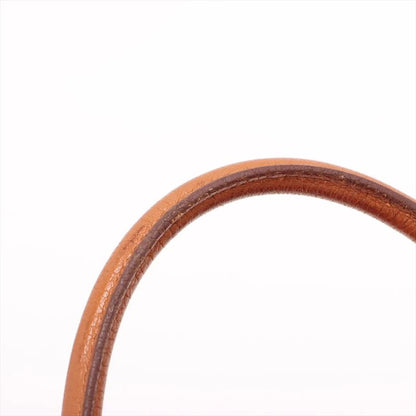 Hermes □I Mark Garden Party PM Leather Tote Bag Shoulder Orange Genuine Leather