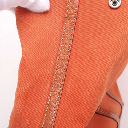 Hermes □I Mark Garden Party PM Leather Tote Bag Shoulder Orange Genuine Leather