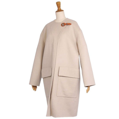 Hermes Coat 22ss Eyelet Clasp Cashmere