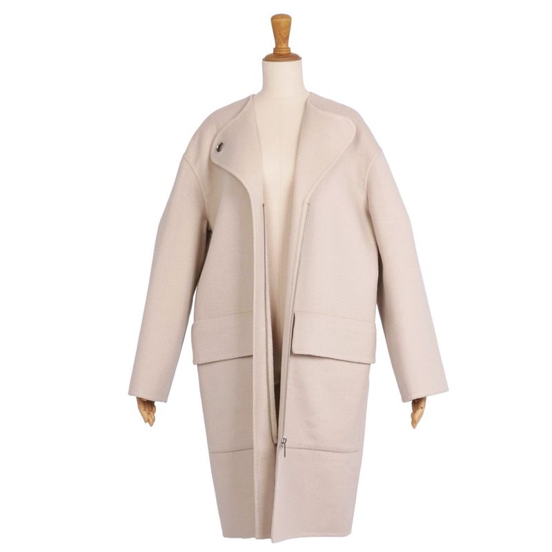 Hermes Coat 22ss Eyelet Clasp Cashmere