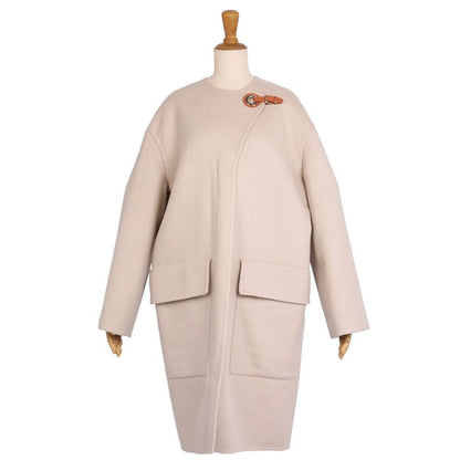 Hermes Coat 22ss Eyelet Clasp Cashmere