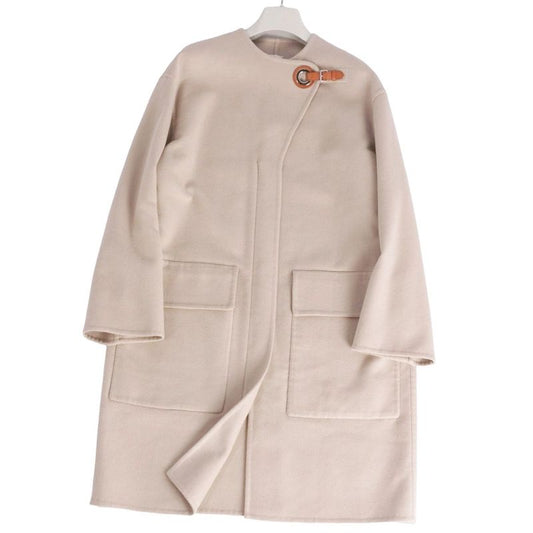 Hermes Coat 22ss Eyelet Clasp Cashmere