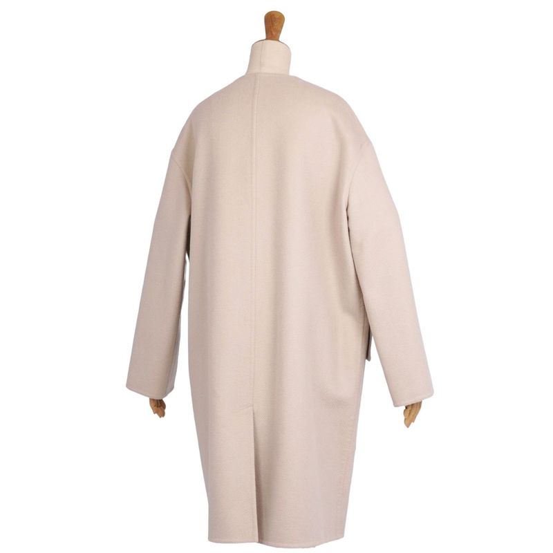 Hermes Coat 22ss Eyelet Clasp Cashmere