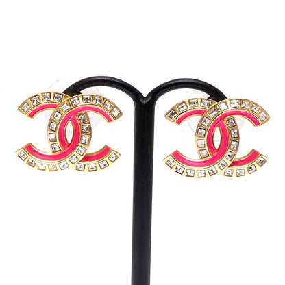 Chanel Tricolor Crystal Embellished Earrings