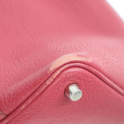 Hermes 2015 Picotin Loc PM Picotin Loc Leather Handbag Red