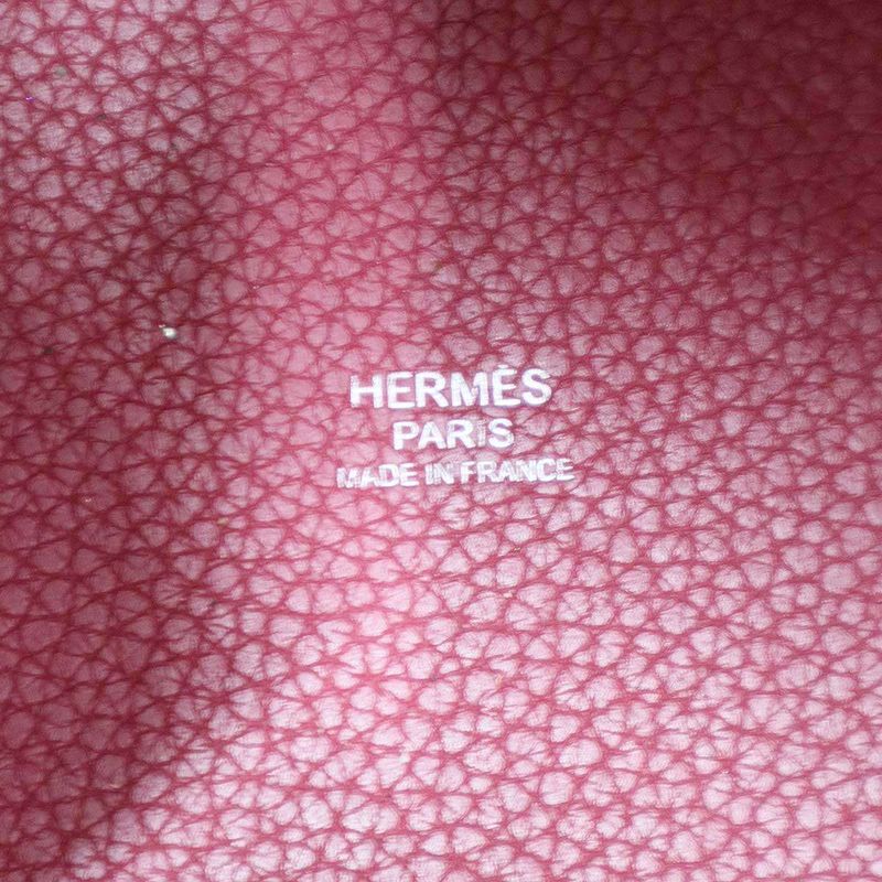 Hermes 2015 Picotin Loc PM Picotin Loc Leather Handbag Red