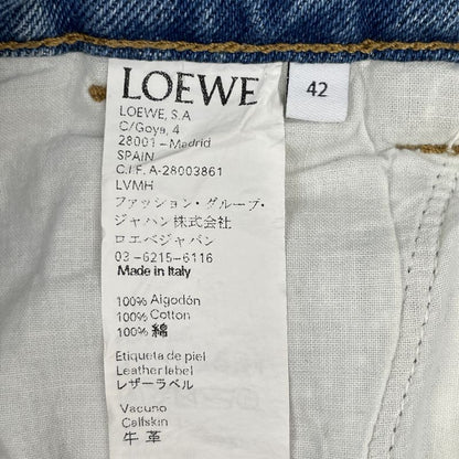 Loewe H2272440ib Light Blue Fisherman Denim Fisherman Denim Pants 42