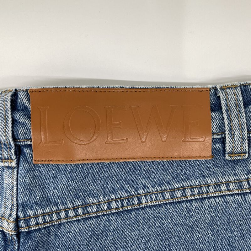 Loewe H2272440ib Light Blue Fisherman Denim Fisherman Denim Pants 42