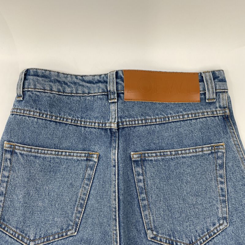 Loewe H2272440ib Light Blue Fisherman Denim Fisherman Denim Pants 42