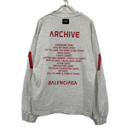 Balenciaga 24ss 781245 Gray Limited Edition Archive Medium Fit T-Shirt S