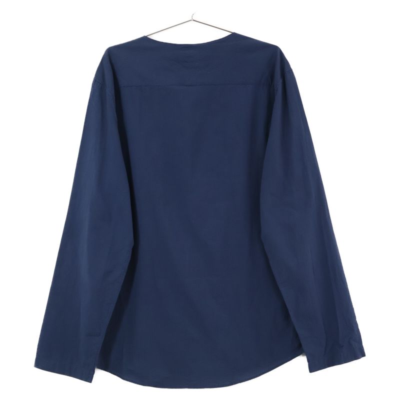 Hermes 21ss 11-5610 Cotton Shell Button Seersucker No Collar