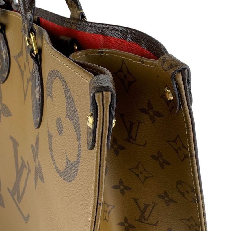 Louis Vuitton Tote Handbag Monogram Giant Reverse on the Go GM M44576