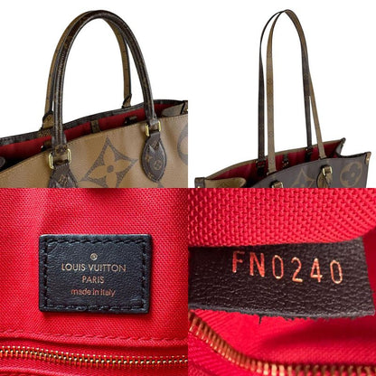 Louis Vuitton Tote Handbag Monogram Giant Reverse on the Go GM M44576