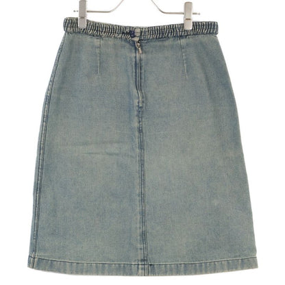 Chanel 01p P17116v09672 Coco Mark Button Denim Skirt 38