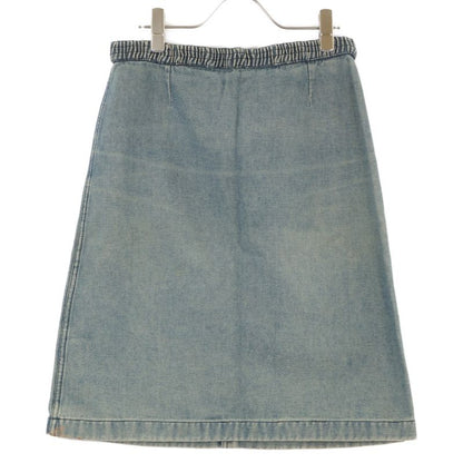 Chanel 01p P17116v09672 Coco Mark Button Denim Skirt 38