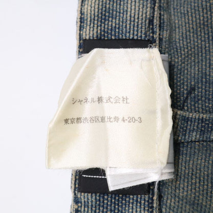 Chanel 01p P17116v09672 Coco Mark Button Denim Skirt 38