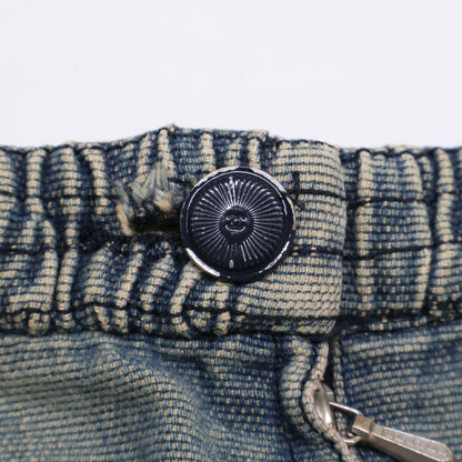 Chanel 01p P17116v09672 Coco Mark Button Denim Skirt 38