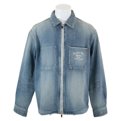 Dior Atelier Back Logo Embroidery Zip-Up Denim