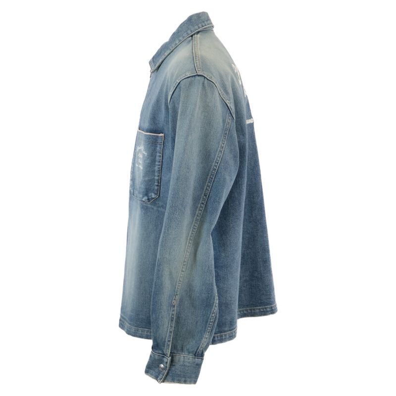 Dior Atelier Back Logo Embroidery Zip-Up Denim