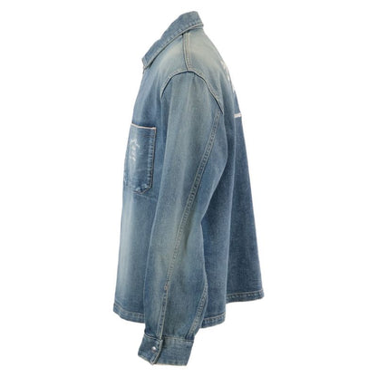 Dior Atelier Back Logo Embroidery Zip-Up Denim