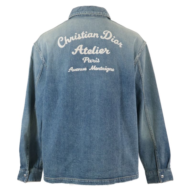 Dior Atelier Back Logo Embroidery Zip-Up Denim